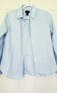 Ann Taylor blue button up